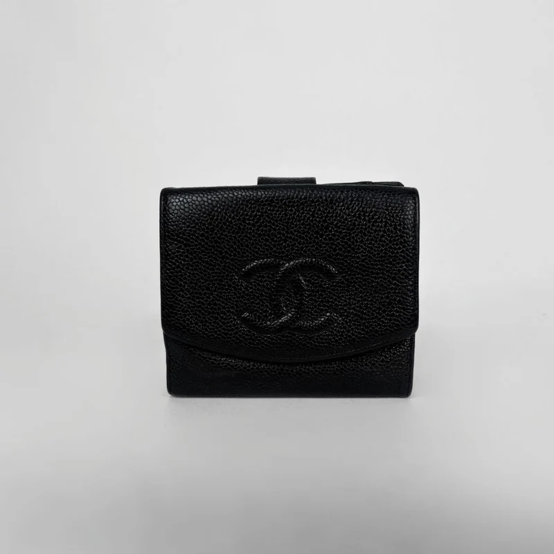 Chanel Zeitloses CC Compact Portemonnaie im französischen Stil