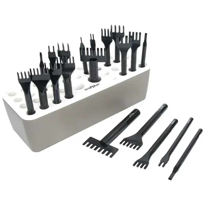 Craftplus 21-teiliges Lochstanzen-Set mit Organizer