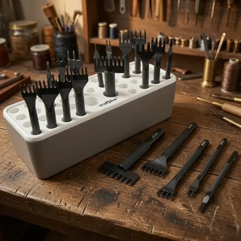 Craftplus 21-teiliges Lochstanzen-Set mit Organizer