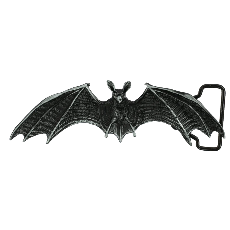 Gürtelschnalle 4cm Fledermaus schwarz
