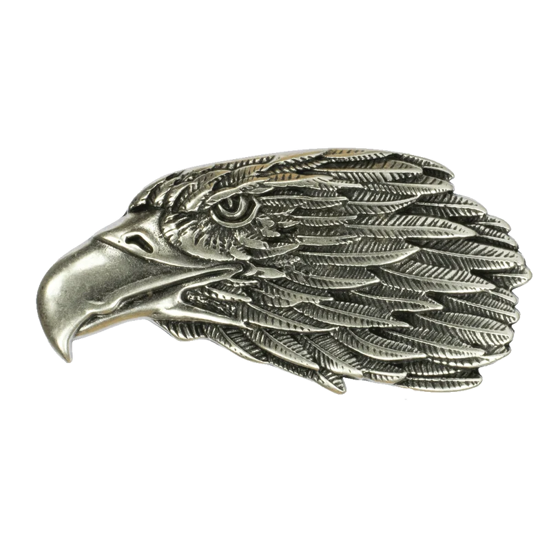 Gürtelschnalle 4cm Adler silber matt