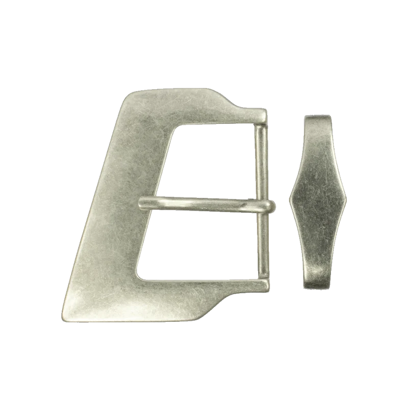 Gürtelschnalle 4cm Pisa silber matt