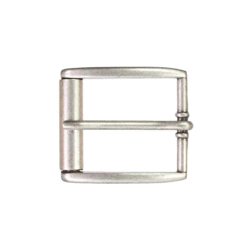 Gürtelschnalle 4cm Amsterdam silber matt