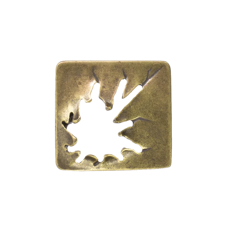 Gürtelschnalle 3,5cm Vesuvio messing