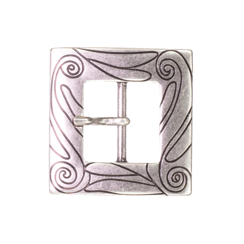 Gürtelschnalle 3cm Figueres silber
