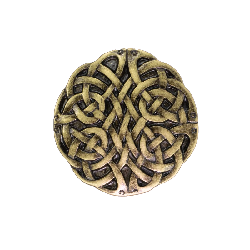 Gürtelschnalle 4cm Gordischer Knoten messing
