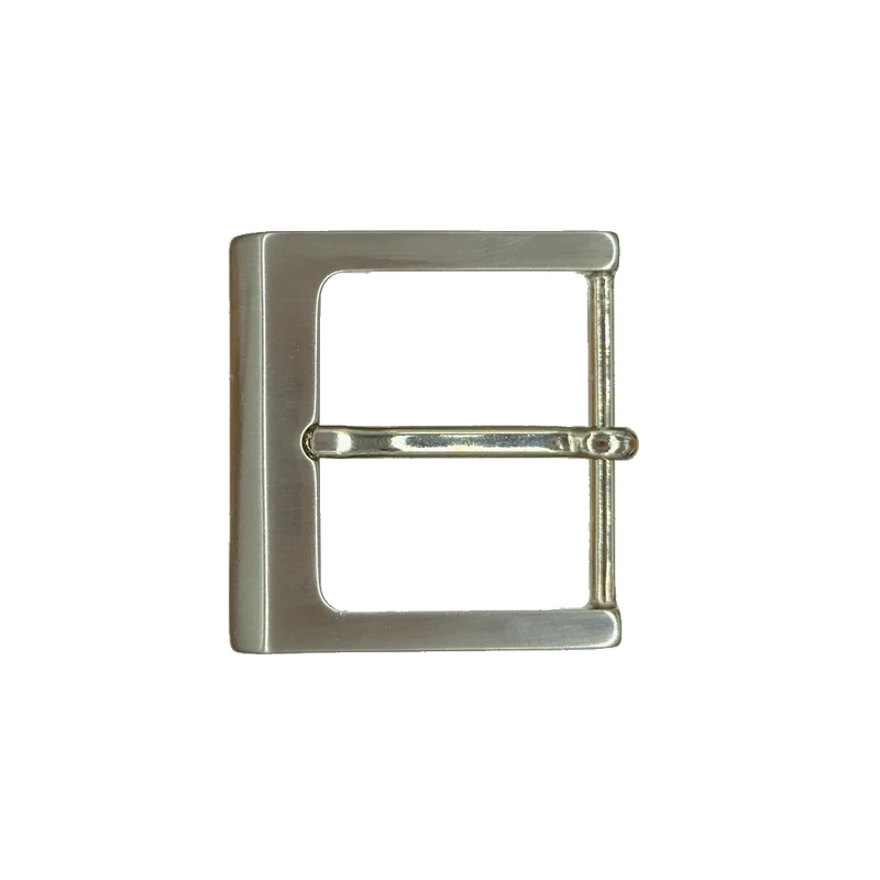 Gürtelschnalle 4cm Graz silber glänzend