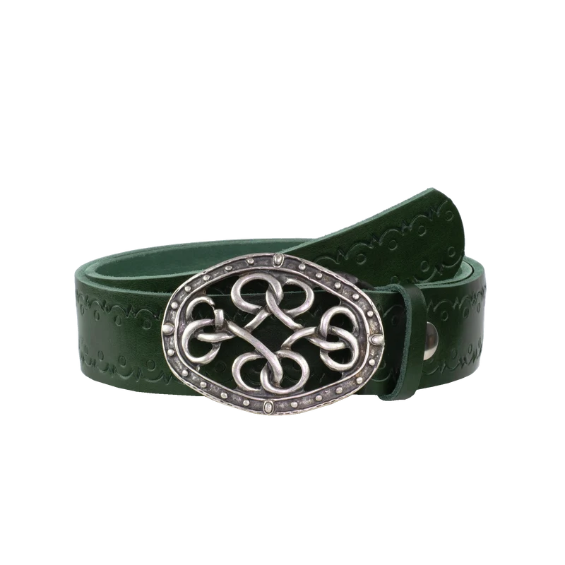 Ledergürtel 4cm mit Schnalle Verknoteter Knoten
