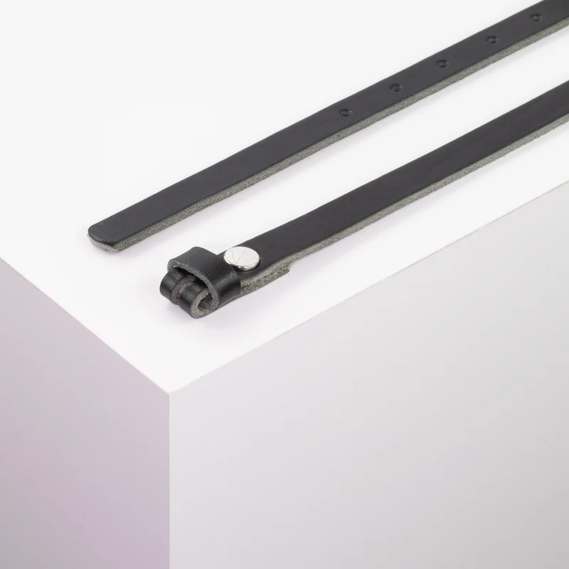 Ledergürtel 1,5cm ohne Schnalle