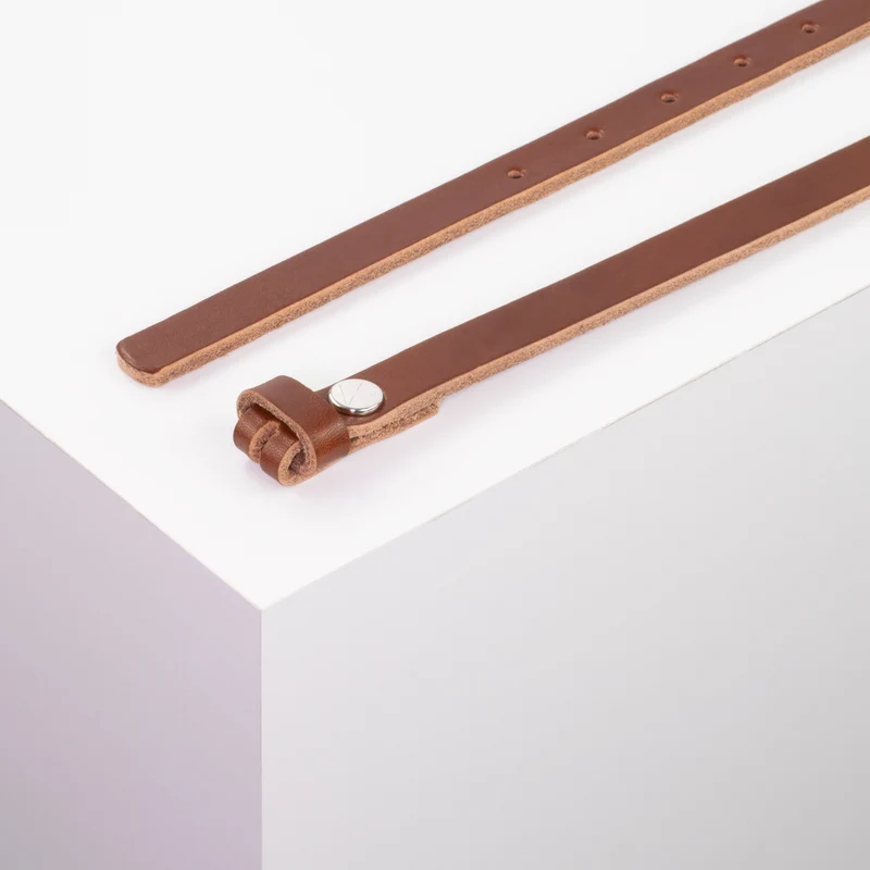 Ledergürtel 1,5cm ohne Schnalle