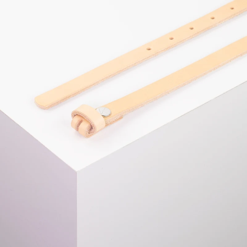 Ledergürtel 1,5cm ohne Schnalle
