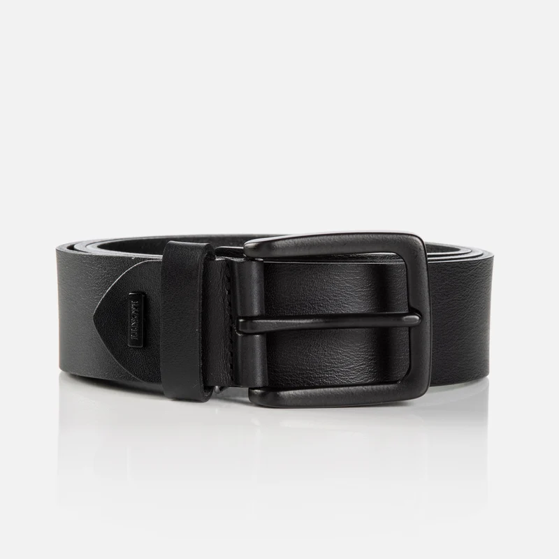 MATERA black uni – Ledergürtel Herren 3,5 cm