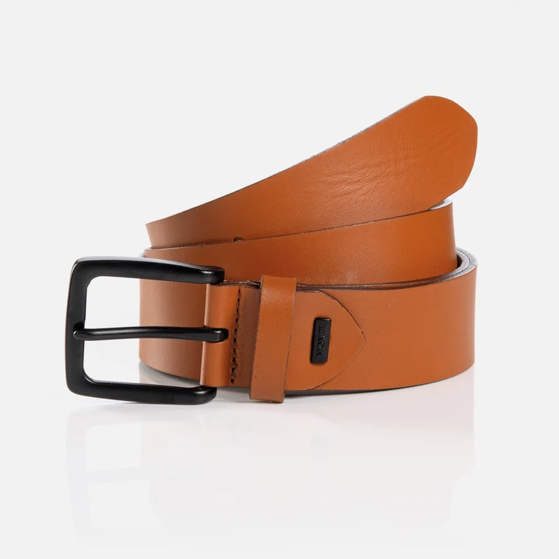 MATERA cognac uni – Ledergürtel Herren 3,5 cm