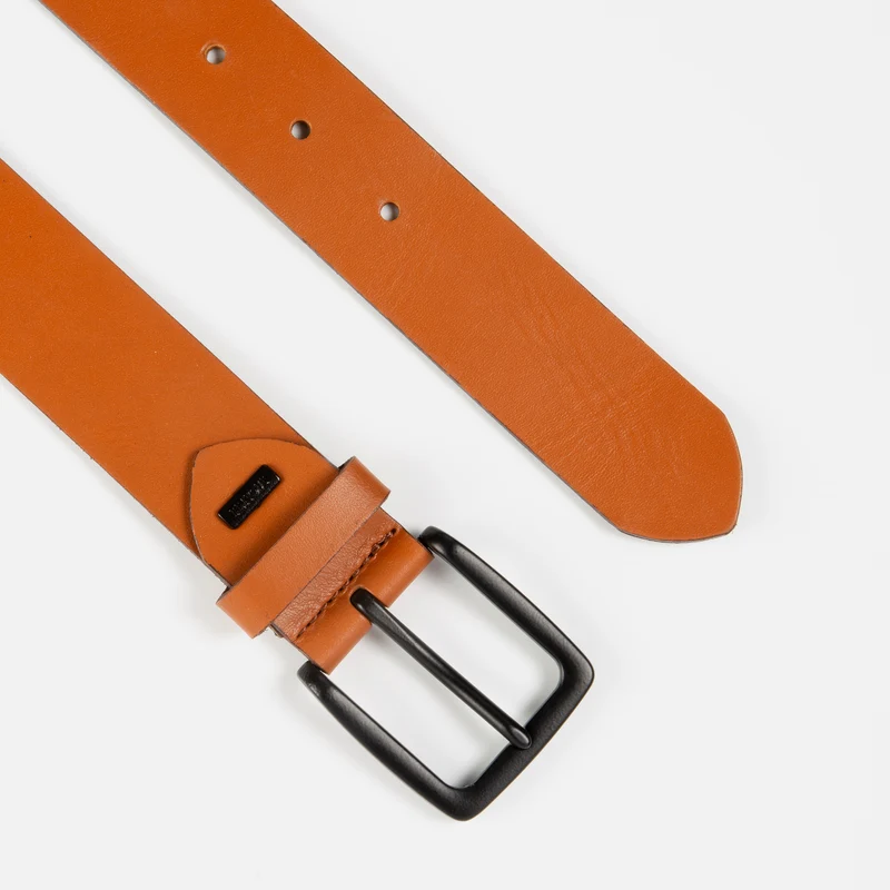 MATERA cognac uni – Ledergürtel Herren 3,5 cm