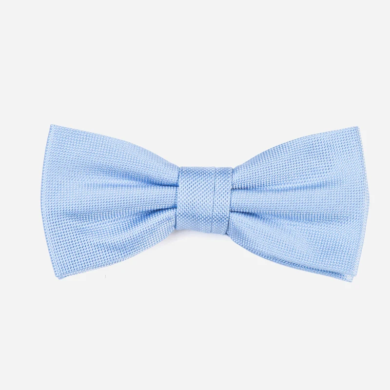 VALENTINO bleu uni – Seidenfliege mit Oxford-Webstruktur
