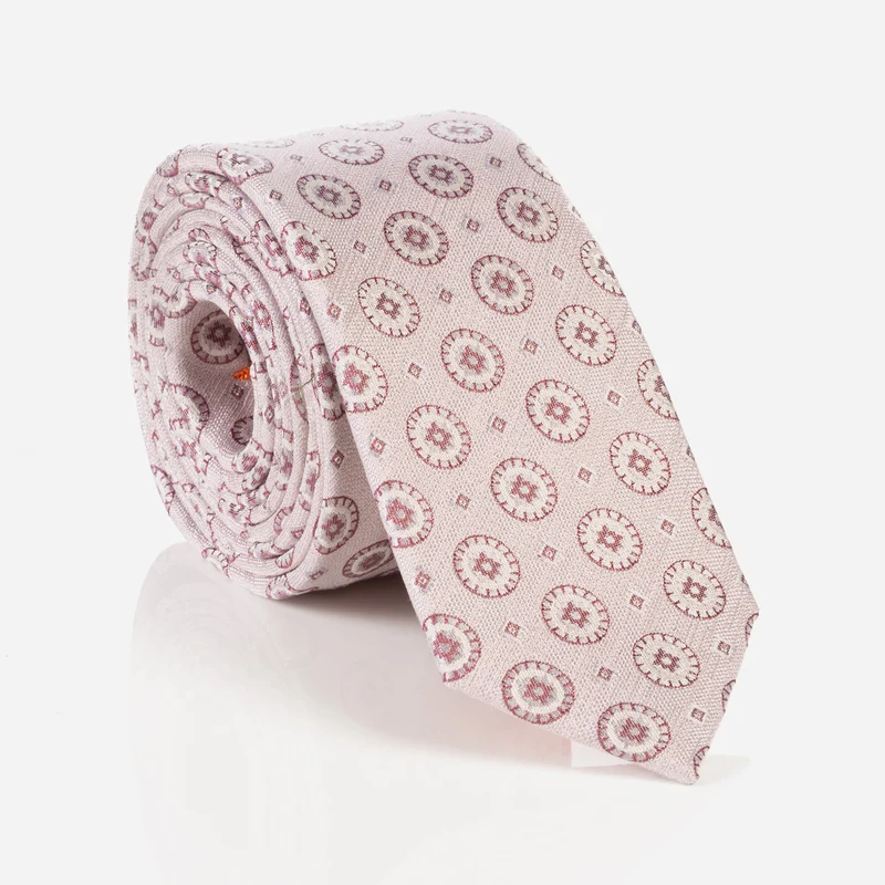 CESARE rose fantasie – Seidenkrawatte