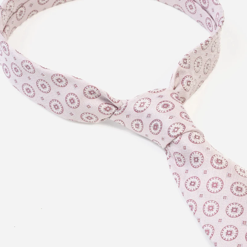 CESARE rose fantasie – Seidenkrawatte
