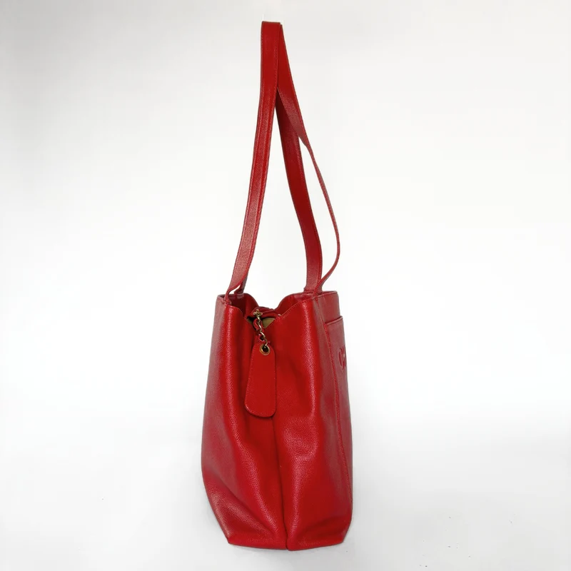Chanel Große Shopper Rotes Leder