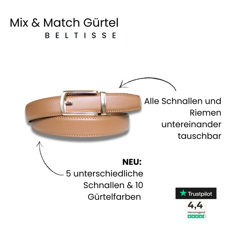 BELTISSE Finesse Mix & Match Automatikgürtel in edler Geschenkbox
