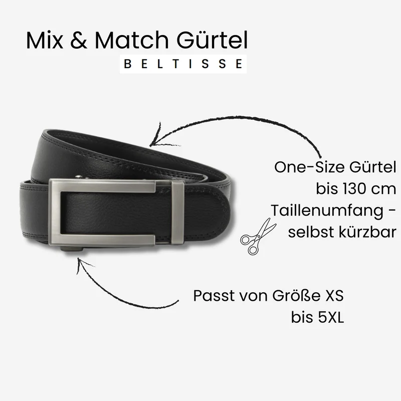 BELTISSE Classic Mix & Match Automatikgürtel in edler Geschenkbox