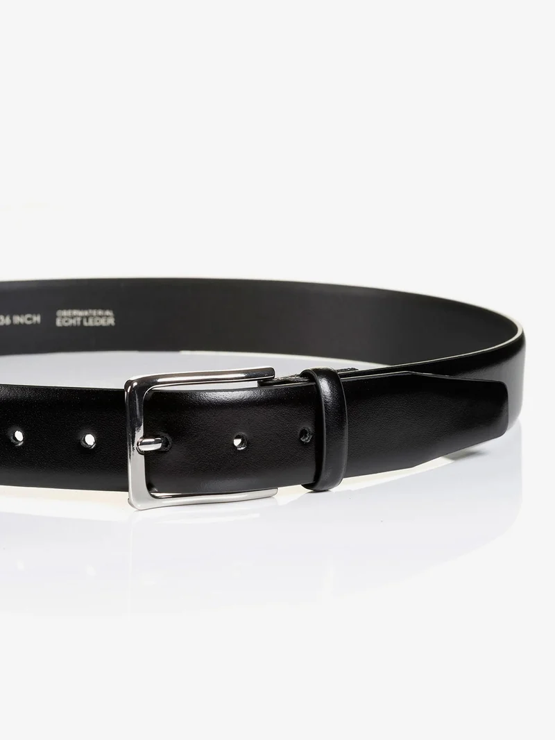 REDDING black uni – Herren-Anzuggürtel 3,5 cm