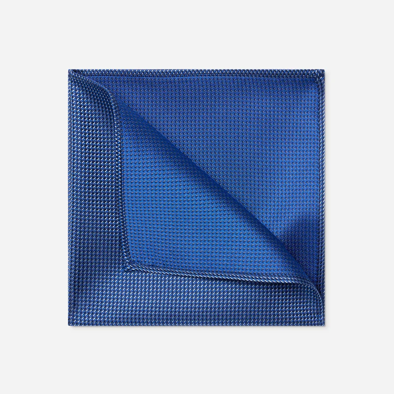 TOM navy minimal – Seiden-Einstecktuch