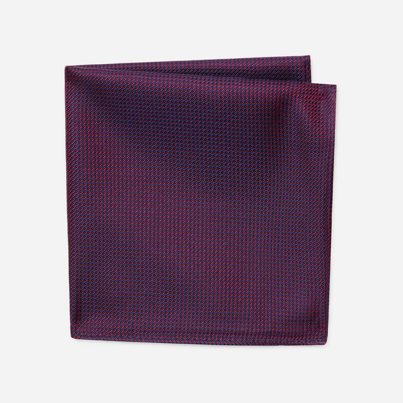 TOM bordeaux minimal – Seiden-Einstecktuch