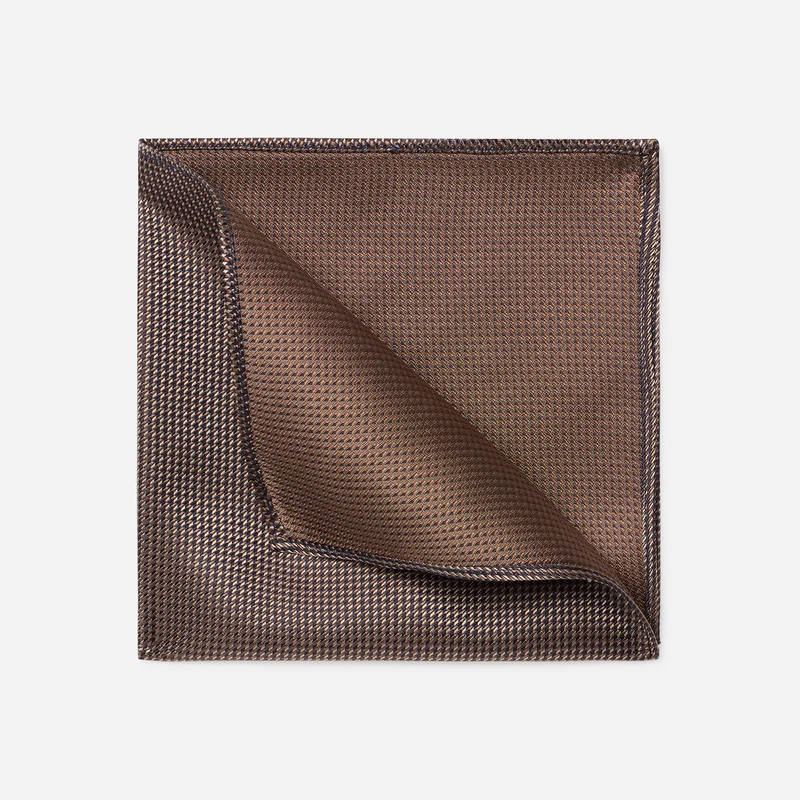 TOM camel minimal – Seiden-Einstecktuch