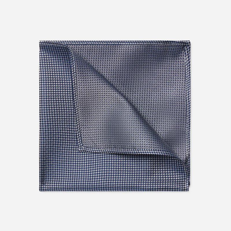 TOM grey minimal – Seiden-Einstecktuch