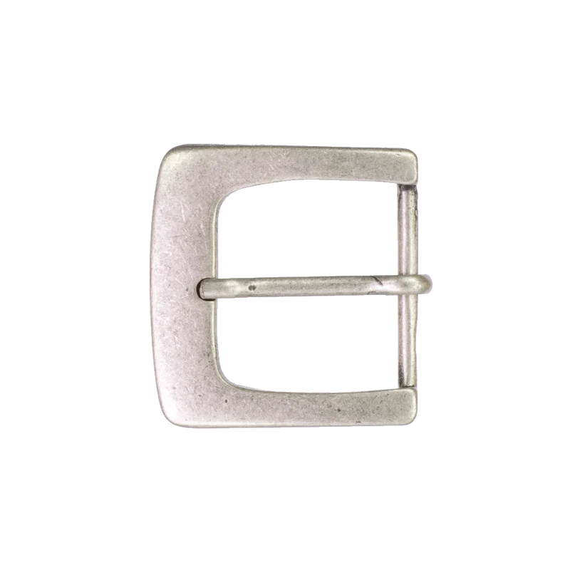 Gürtelschnalle 3,5cm Madrid silber matt