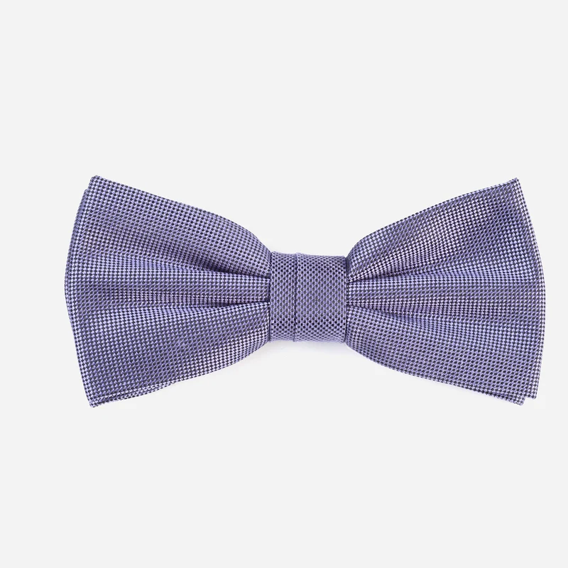VALENTINO light lilac uni – Seidenfliege mit Oxford-Webstruktur