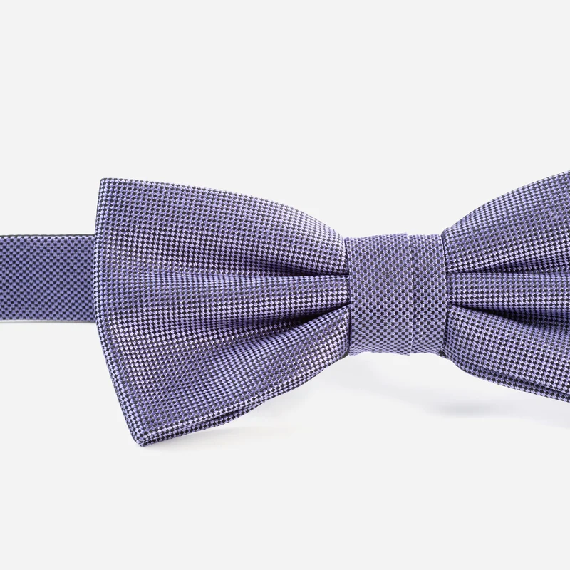 VALENTINO light lilac uni – Seidenfliege mit Oxford-Webstruktur