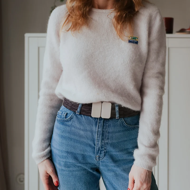 Buckle No. 113 - beige melange