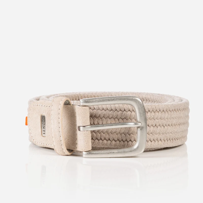 SANREMO stone – Elastischer Flechtgürtel Herren 3,5 cm