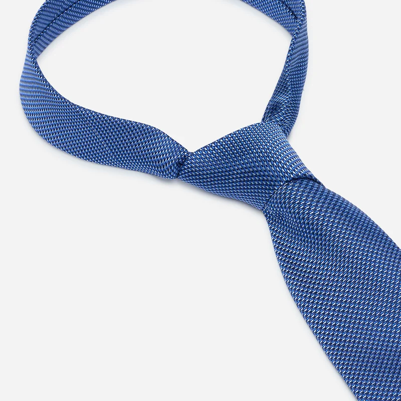 LANDO navy minimal – Seidenkrawatte mit Minimal-Dessin
