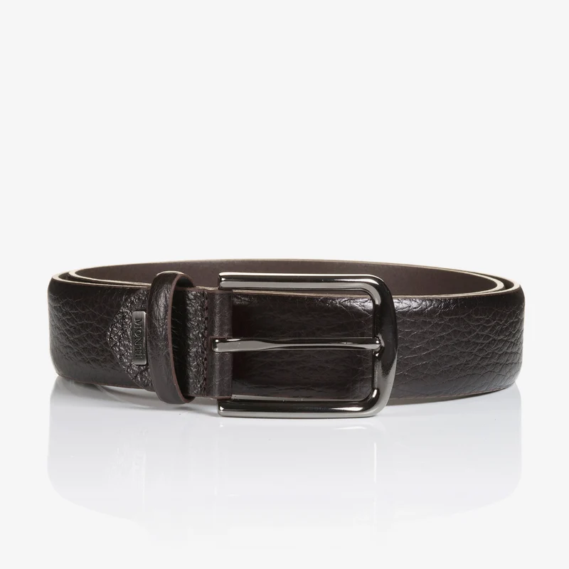 NAPA dark brown uni – Herren-Anzuggürtel 3,5 cm