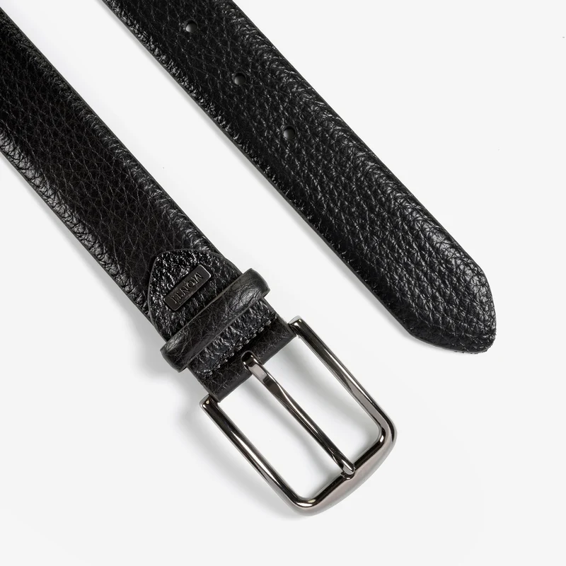 NAPA black uni – Herren-Anzuggürtel 3,5 cm