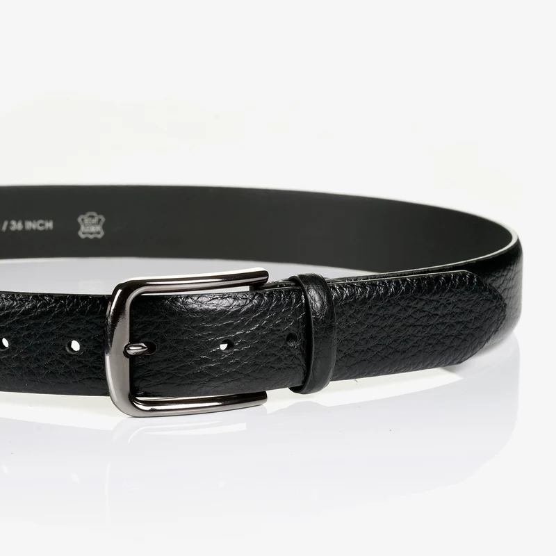 NAPA black uni – Herren-Anzuggürtel 3,5 cm