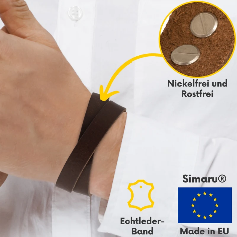 Lederarmband mit Nieten