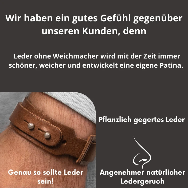 Lederarmband mit Nieten