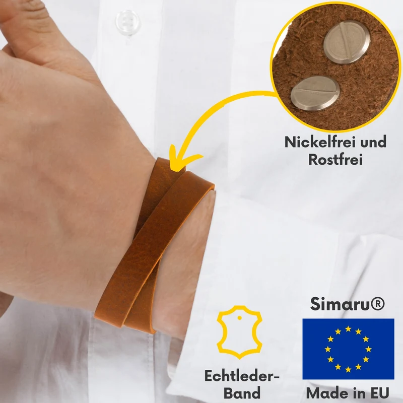 Lederarmband mit Nieten