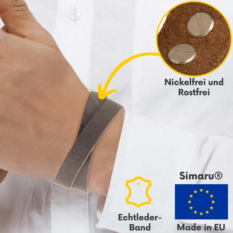 Lederarmband mit Nieten