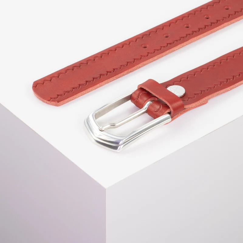 Ledergürtel 3,5cm mit Schnalle Marrakesch