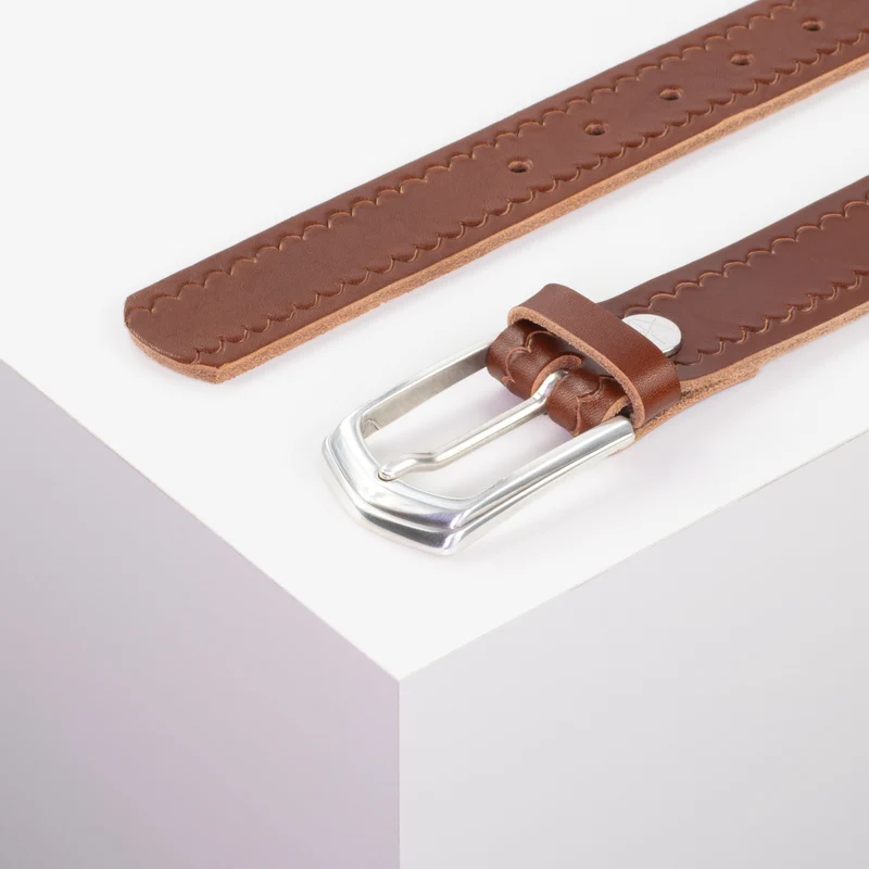 Ledergürtel 3,5cm mit Schnalle Marrakesch