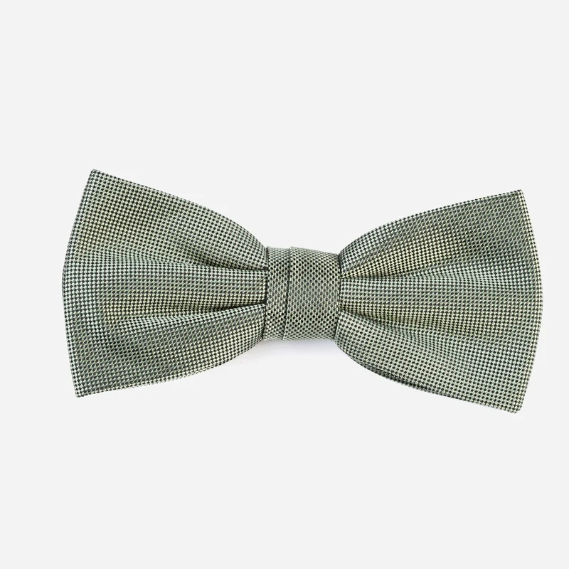 VALENTINO light green – Seidenfliege mit Oxford-Webstruktur