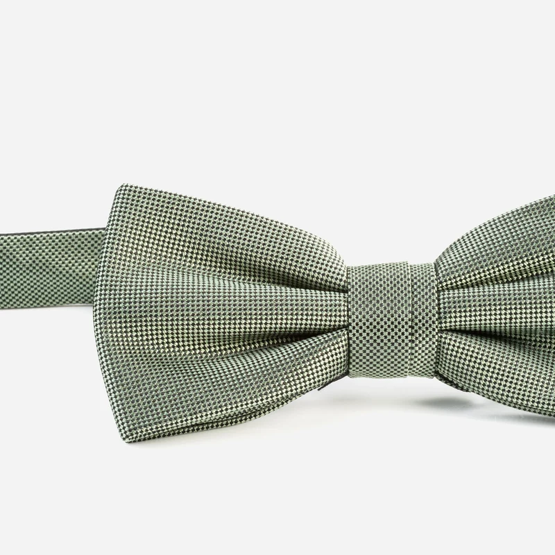 VALENTINO light green – Seidenfliege mit Oxford-Webstruktur