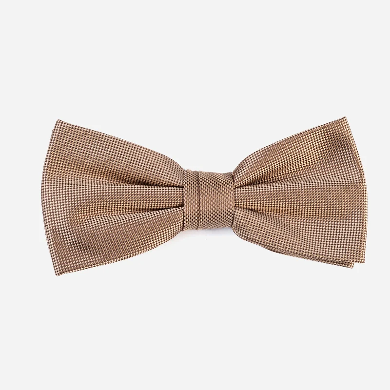VALENTINO camel uni – Seidenfliege mit Oxford-Webstruktur