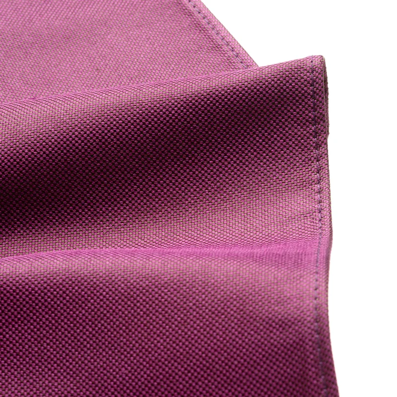 VINCENZO pink uni – Seiden-Einstecktuch mit Oxford-Webstruktur