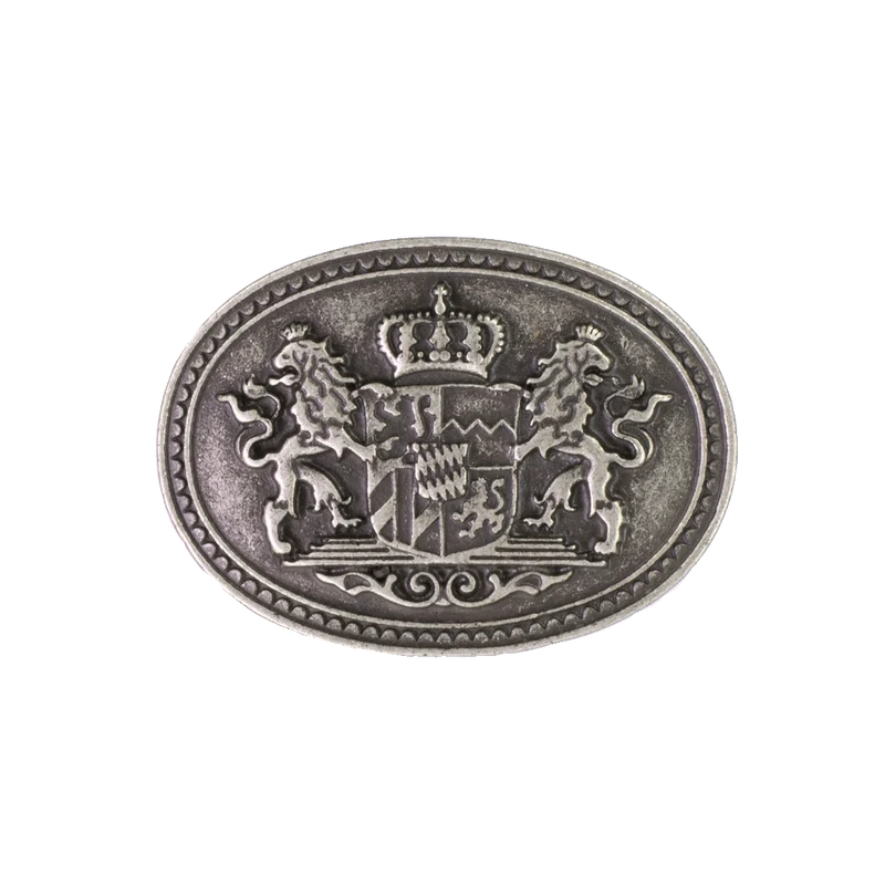 Gürtelschnalle 4cm Bayern Wappen silber