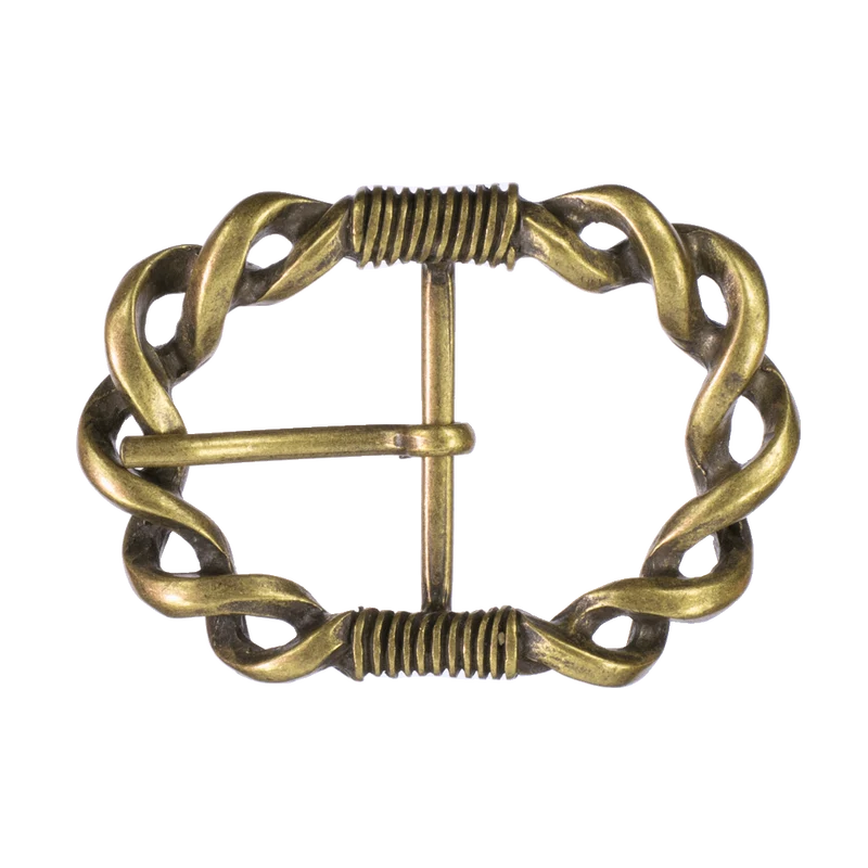 Gürtelschnalle 4cm Gewickelter Knoten messing